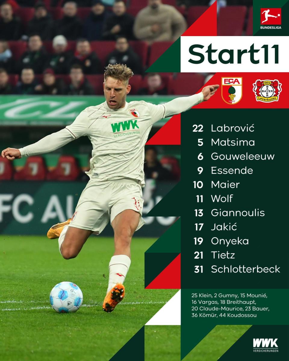 奥格斯堡主场负于勒沃库森，遭受打击